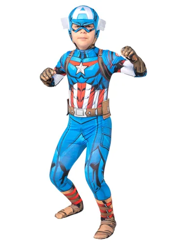 Vista 10 de Disfraz Zentai de Capitán América para Niños Multicolor