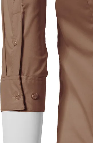 Vista 5 de Doublju - Camisa sencilla de manga 3/4 con botones para mujer