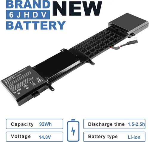 Vista 3 de Fancy Buying 8-Cell 92WH 6JHDV - Batería para portátil Dell Alienware 17 R3 P43F002 R2 P43F001 ALW17ED-1728 2728 3728 3828 4718 4738 AW17R3-3758SLV