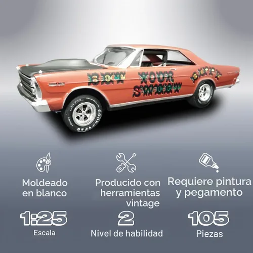 Vista 2 de AMT 1966 Ford Galaxie Sweet Bippy - Kit de modelo a escala 1:25
