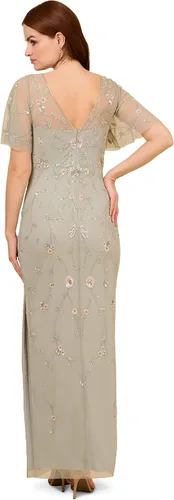 Vista 2 de Adrianna Papell Vestido largo con cuentas para mujer