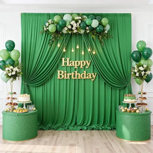 Vista 75 de Cortinas de fondo negras negras sin arrugas para fiestas, cortinas de tela gruesa para telón de fondo de fotos para cumpleaños, bodas, baby shower
