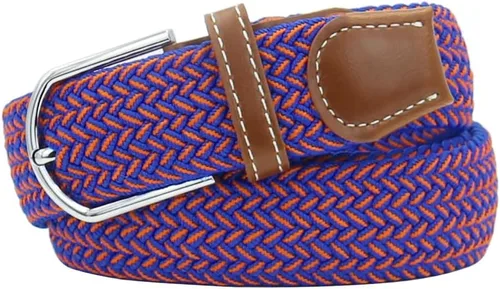 Vista 30 de Mixed Color Woven Stretch Braided Belts for Men and Women Fashion Elastic Belts