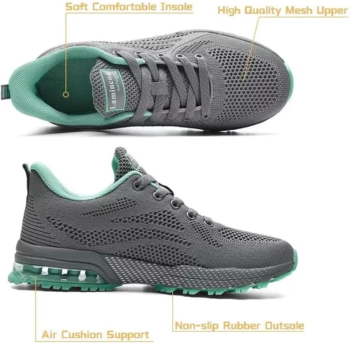 Vista 2 de Lamincoa Zapatos deportivos para correr, antideslizantes, para mujer