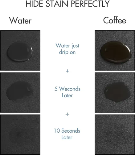 Vista 2 de Estera de secado para encimera de cocina, tapete de café con respaldo de goma absorbente que oculta manchas