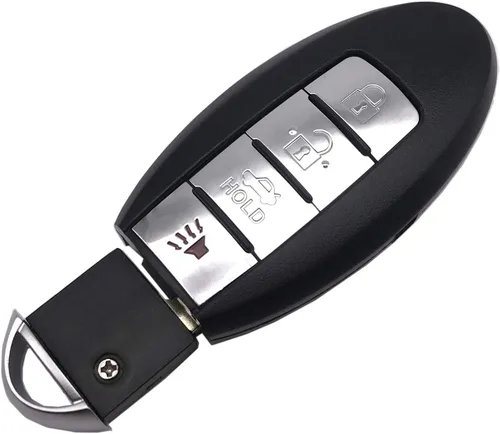 Vista 5 de Funda inteligente para llavero Nissan Altima Maxima Murano Infiniti KR55WK48903 4 botones de repuesto sin llave remoto de entrada remota carcasa