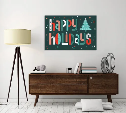 Vista 4 de Jaxson Rea "Retro Holiday II Gallery Wrapped Canvas by Laura Marshall, 15" x 10