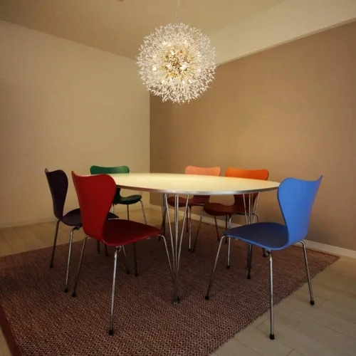 Vista 4 de LED Chandeliers , Chandeliers Nordic Creative Spherical Crystal Chandelier Personality Art Simple Living Room Dining Room Chandelier Bedroom Art LED