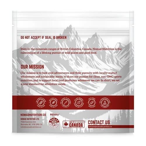 Vista 6 de Nomad Nutrition Southwest Breakfast Skillet - Comida de senderismo liofilizada instantánea para mochileros y campamentos, comidas de senderismo a