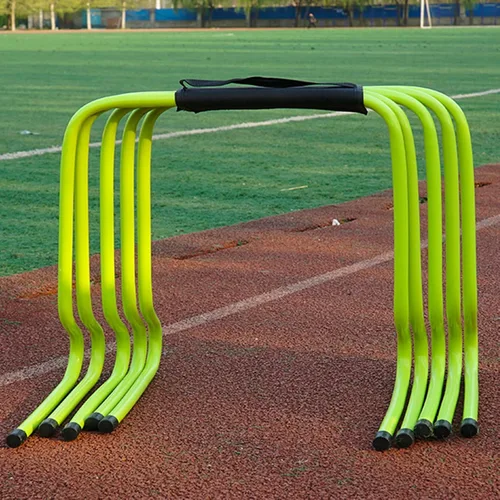 Vista 16 de YXXSDP Entrenamiento de velocidad de agilidad obstáculos para atletas, equipo de práctica deportiva portátil multicolor para entrenamiento