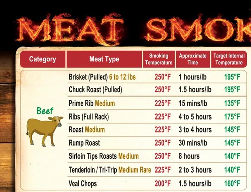 Vista 3 de La mejor guía imprescindible para fumar carne: el único imán tiene 35 carnes tiempo de fumar y temperatura objetivo compatible con Traeger y otros
