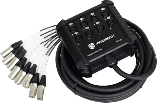 Vista 11 de PRORECK Cables Serpiente de Placa de Circuito de Envío XLR de Perfil Bajo de 16 Canales, Cable Divisor XLR para En Vivo, Grabación, Escenario