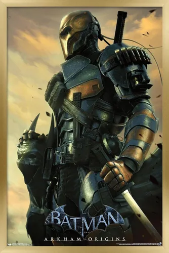 Vista 15 de Trends International DC Comics VIdeo Game - Póster de pared de Arkham Origins, 14.725 x 22.375 pulgadas, versión enmarcada de madera de granero