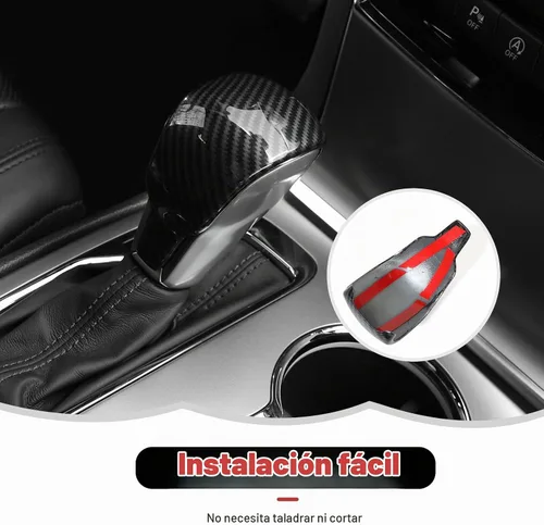 Vista 4 de RT-TCZ Cubierta de perilla de palanca de cambios de fibra de carbono, accesorios decorativos interiores para Jeep Grand Cherokee 2017-2020