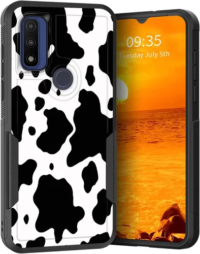 Vista 107 de para Moto G Play 4G 2024, funda de dos capas híbrida resistente y a prueba de golpes, PC duro + silicona suave protectora para Motorola Moto G Play