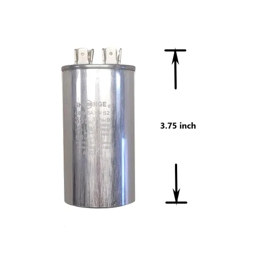 Vista 2 de QH Condensador redondo CBB65 35uF 370V AC -40C a 85C