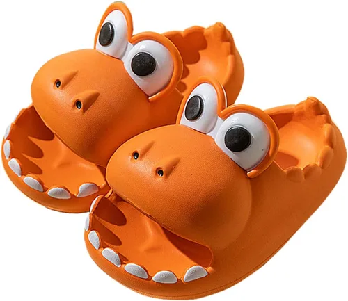 Vista 6 de JOYEAR Dinosaur Slippers with Children's Summer Sandals, Beach Swimming Pool Non-slip Water Shoes, Indoor and Outdoor Cute Big Mouth Light Slippers