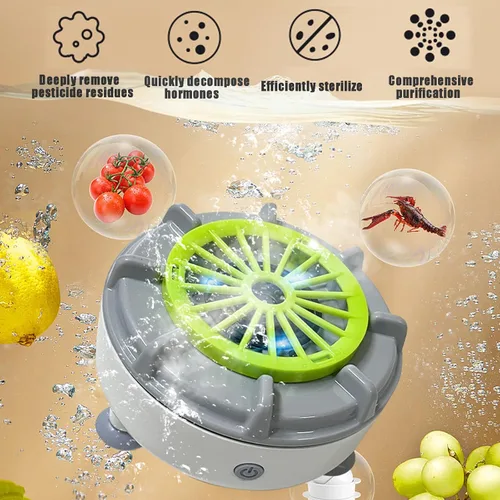 Vista 2 de Lavado de frutas y verduras,Seattleget Lavadoras portátiles eficientes de frutas y verduras,Máquinas de limpieza de frutas y verduras,Máquina