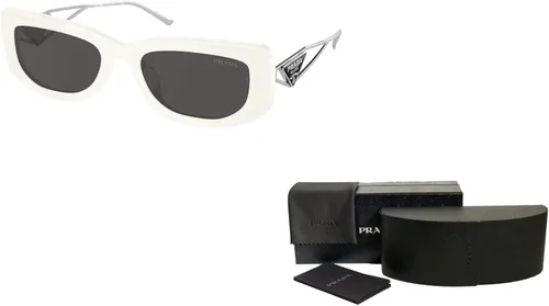 Vista 3 de Prada PR14YS - Lentes de sol rectangulares para mujer paquete con kit de cuidado iWear de diseñador