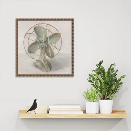 Vista 6 de Amanti Art Framed Canvas Wall Art 16x16 Old School II by Ethan Harper, Framed Wall Art Canvas, Still Life Artwork, Traditional Decor, Small Poster