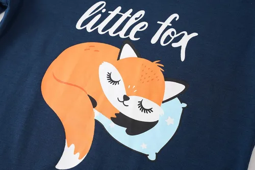 Vista 3 de Vopmocld Conjunto de pijama de manga corta de verano para niñas grandes, lindos patrones de gato, ropa de dormir Nighty 100% algodón