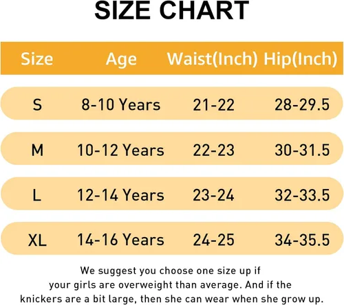 Vista 6 de INNERSY Ropa interior de algodón elástico para niñas adolescentes, calzones cómodos de tiro medio, paquete de 6