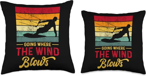 Vista 3 de Going Where The Wind Blows Throw Pillow