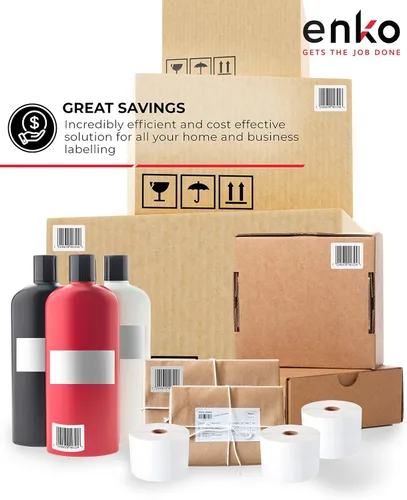 Vista 6 de enKo [3 rollos, 2100 etiquetas] - Etiquetas térmicas directas de 2-1/4 x 2 pulgadas, calcomanías de Logística de Amazon, etiquetas FN