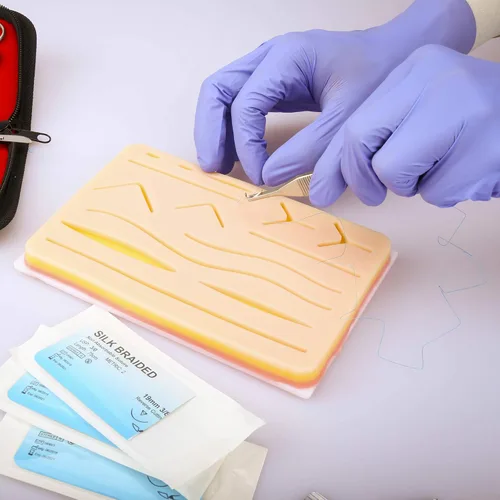 Vista 4 de Medical Creations - Kit de práctica de sutura - con serie de videos de sutura por cirujano certificado por la junta y guía de entrenamiento