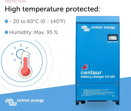 Vista 5 de Victron Energy Cargador de batería Centaur de 24 voltios y 60 amperios de 3 bancos