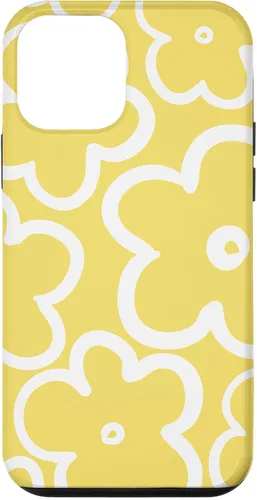 Vista 16 de iPhone 16 Cute Flower Pattern Wildflower Lemon Yellow and White Floral Case