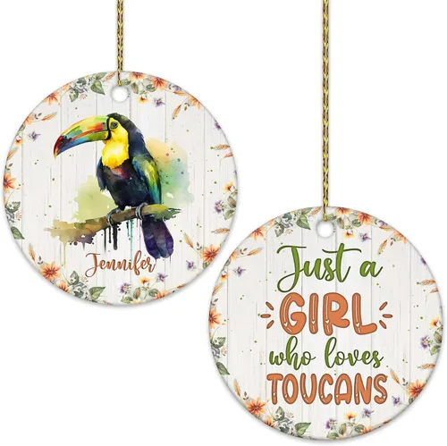 Vista 35 de Hyturtle Adorno de Navidad personalizado para amantes del panda rojo, adorno de cerámica con nombre personalizado de Just A Girl Who Loves Red