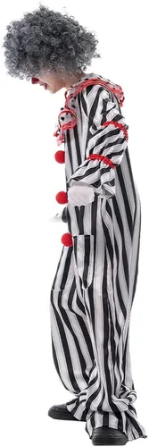 Vista 9 de Snailify Disfraz de payaso para niño, Halloween, carnaval, fiesta, terror, cosplay