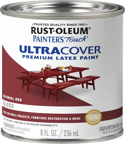 Vista 32 de Rust-Oleum 1976502 Painter's Touch - Pintura de látex, cuarto de galón, negro plano, 32 onzas líquidas, (paquete de 1)