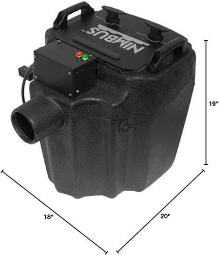 Vista 9 de Chauvet DJ Nimbus máquina de niebla de hielo seco nebulizador+tira de luz de cabeza móvil motorizada