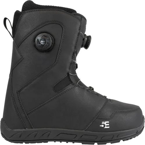 Vista 2 de 5th Element ST - Botas de snowboard con cordones y dial para hombre - Negro, compatibles con fijaciones de snowboard con correas - Forros