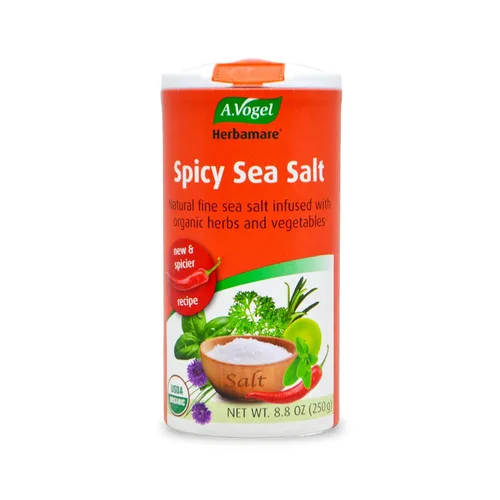 Vista 16 de A. Vogel Herbamare Sal marina sazonada – USDA Orgánica – Sal condimento infundida con 12 hierbas – 33% menos de sodio – Sin OMG – Sin gluten