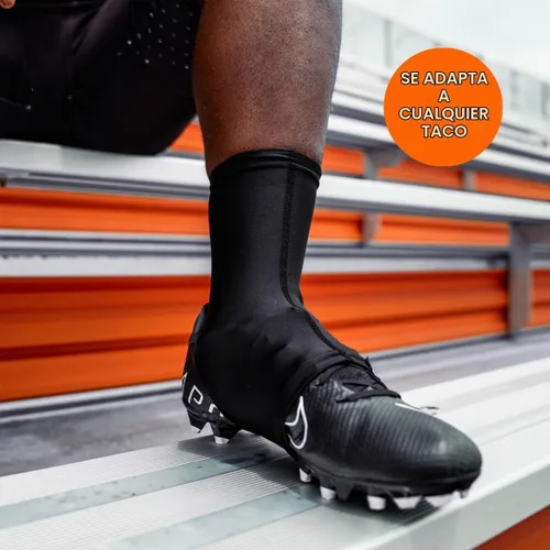 Vista 2 de SLEEFS Fundas de fútbol para cordones seguros, se adapta a cualquier taco Negro