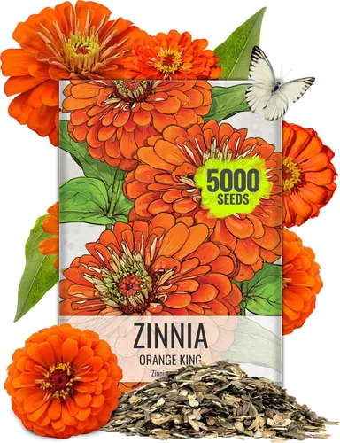 Vista 31 de Seed Needs State Fair - Semillas de zinnia para plantar flores cortadas mixtas, 1 paquete 4-Mezclado