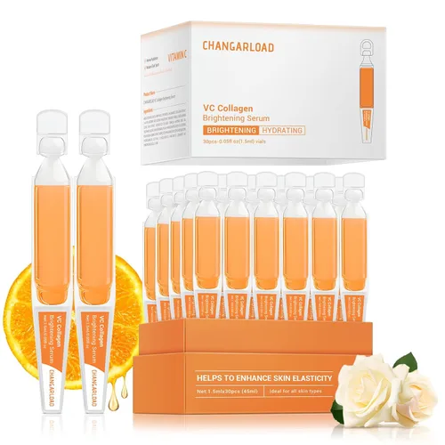 Vista 12 de Frascos de suero ultra hidratante al 5% con niacinamida, células madre de colágeno, Wake Nature Perfection Antienvejecimiento Hidratación