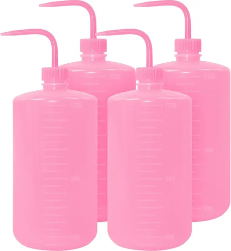 Vista 24 de Paquete de 4 botellas de lavado de tatuajes con difusor de chorro de agua (negro, 5.1 fl oz)