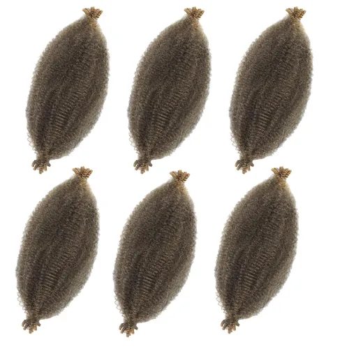 Vista 10 de Cabello para trenzar de 10 pulgadas para locs suaves sintéticos, trenzas de ganchillo Passion Spring Cuban Twist Hair Butterfly Loc Marley Twist