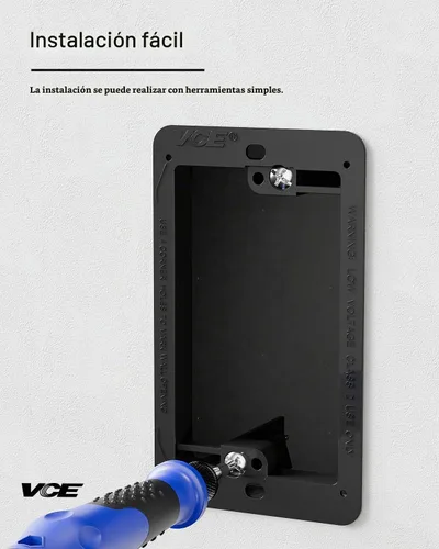 Vista 3 de VCE LINK Soporte de montaje de bajo voltaje, caja de bajo voltaje, color Negro