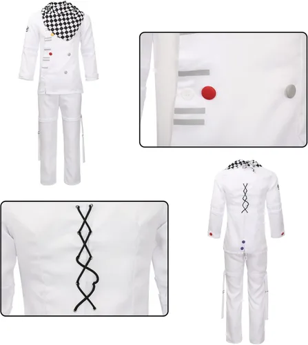 Vista 4 de Ainiel Disfraz de cosplay de Ouma Kokichi uniforme escolar traje de Halloween