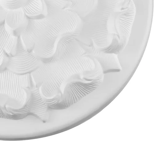 Vista 5 de Ceiling Medallion 9-3/4"OD Decorative PU Cover for Chandelier Fans,White white-9.65"OD