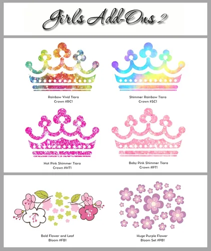 Vista 5 de Calcomanía de pared con nombre y inicial para niñas, decoración de pared, personalizada, decoración, guardería, dormitorio, además de calcomanía