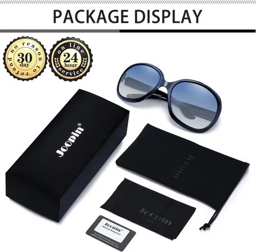 Vista 36 de Joopin Lentes de sol de gran tamaño para mujer, polarizados, grandes, para conducción, protección UV, grandes sombras