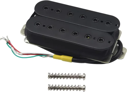 Vista 10 de FLEOR Pastillas de cuello para guitarra eléctrica Alnico 5 Humbucker de bobina doble - Negro