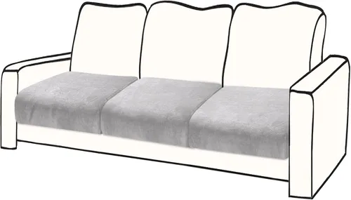 Vista 30 de BT.WA Funda de Cojín de Sofá de Terciopelo 1 Pieza Funda de Cojín de Asiento Elástica Funda de Sillón Fundas Separadas de Sofá Seccional Protector