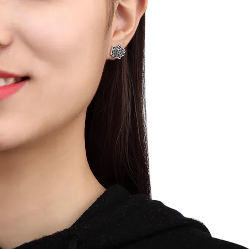 Vista 5 de RBG Dissent Collar Earrings RBG Jewelry Gifts for Women Fans of Ruth Bader Ginsburg